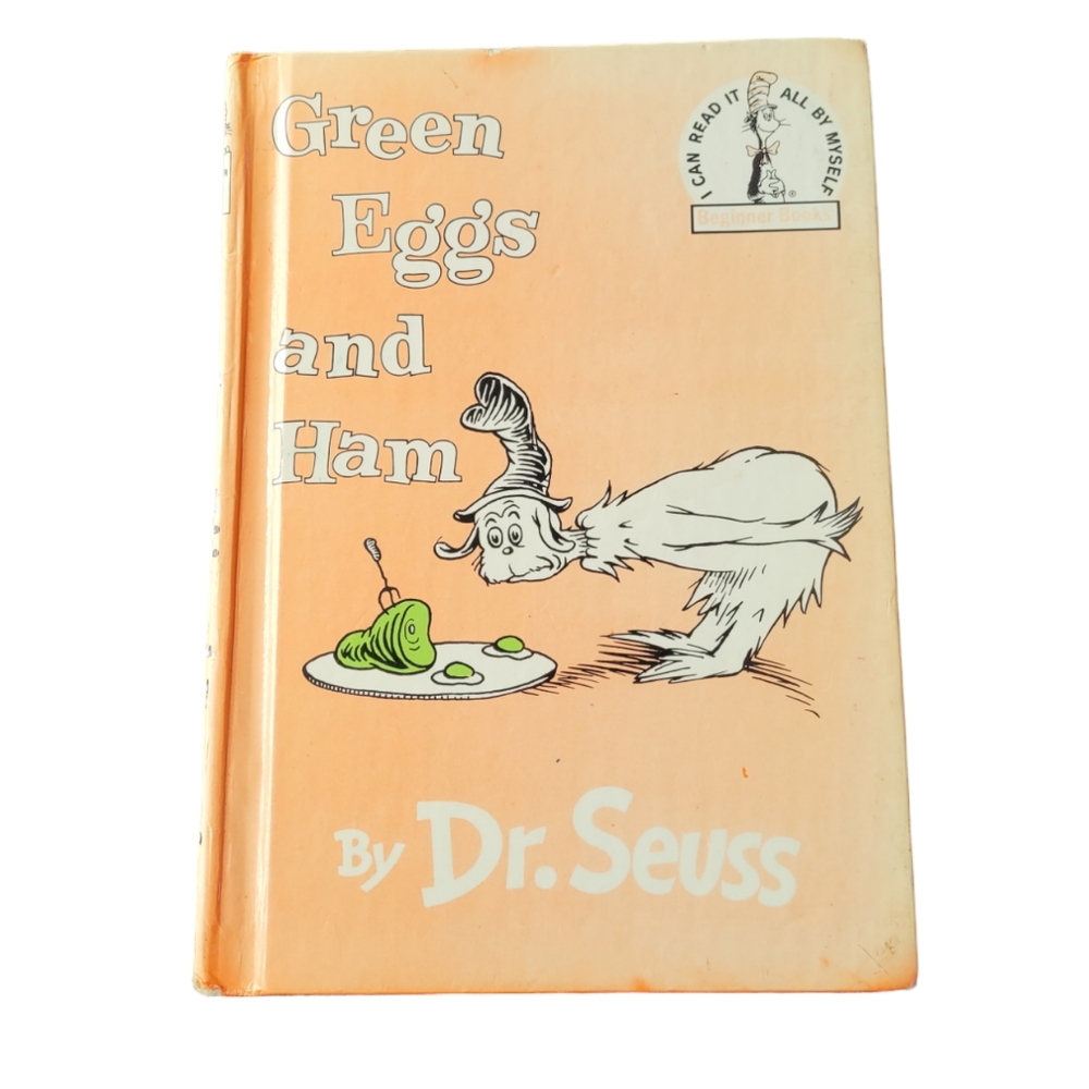 Dr. Seuss Hard Cover Book- Green Eggs and Ham- 1988